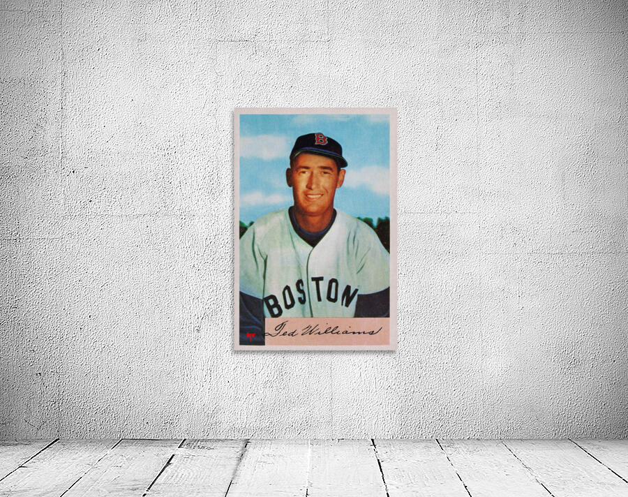 1954 Ted Williams Baseball Card Wall Art Wall Preview