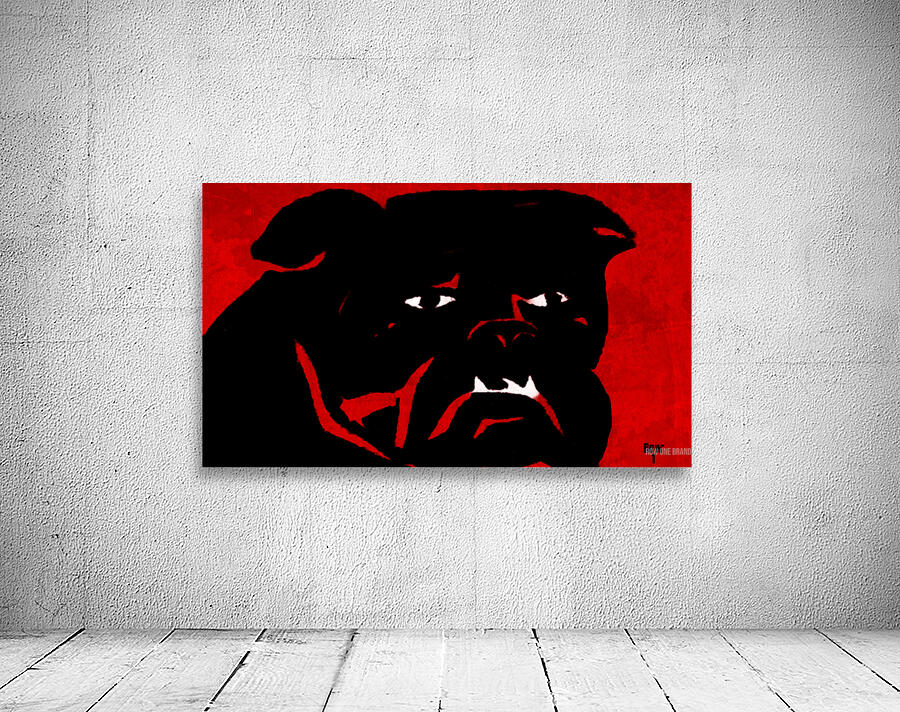 Vintage Georgia Bulldog Remix Art Wall Preview