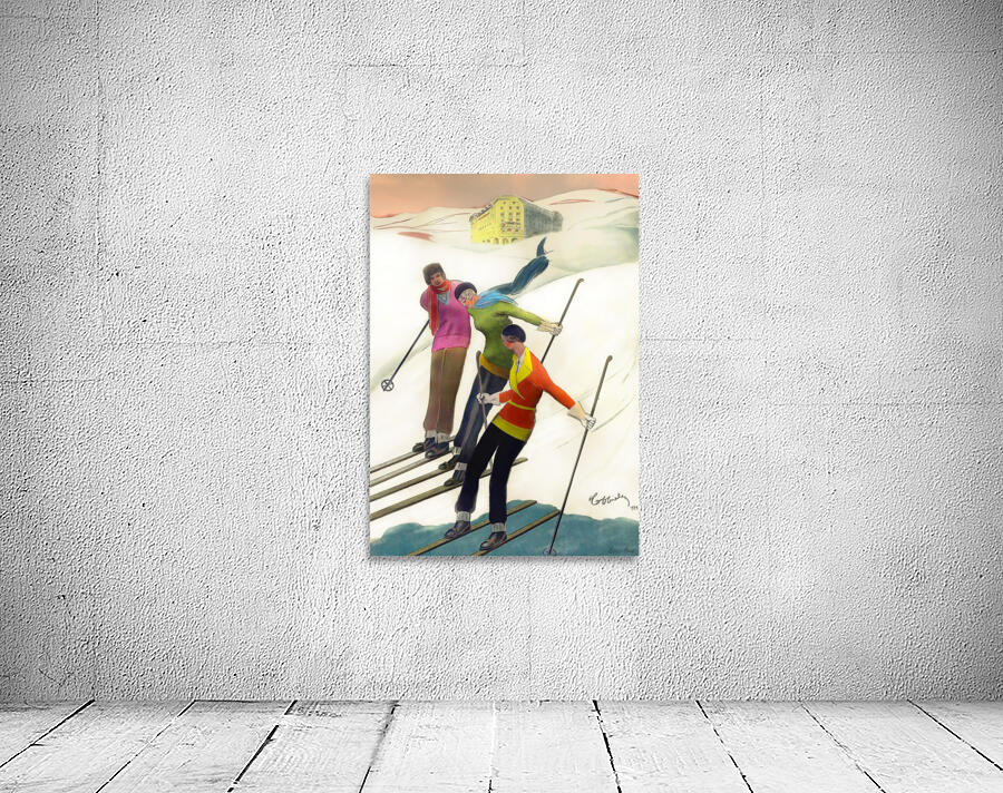 Three Skiers Wall Preview