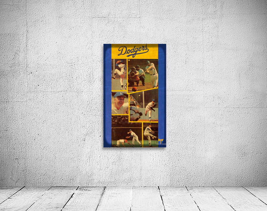 1974 LA Dodgers Baseball Viewfinder Slide Style Art Wall Preview