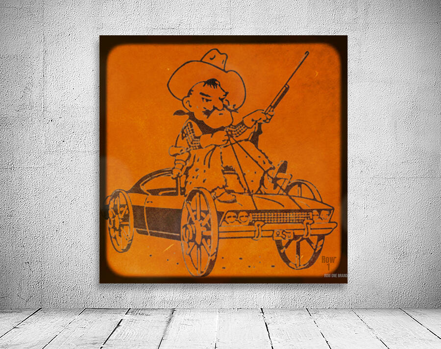 1970s Pistol Pete OSU Car Art Wall Preview