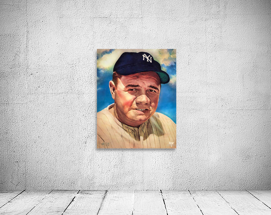 Babe Ruth Art by Griffith Foxley by Row One Brand Wall Art