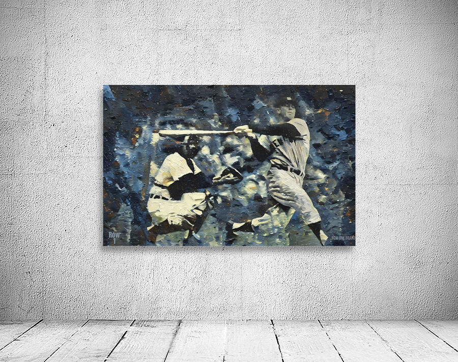 Mickey Mantle Baseball Art Wall Preview