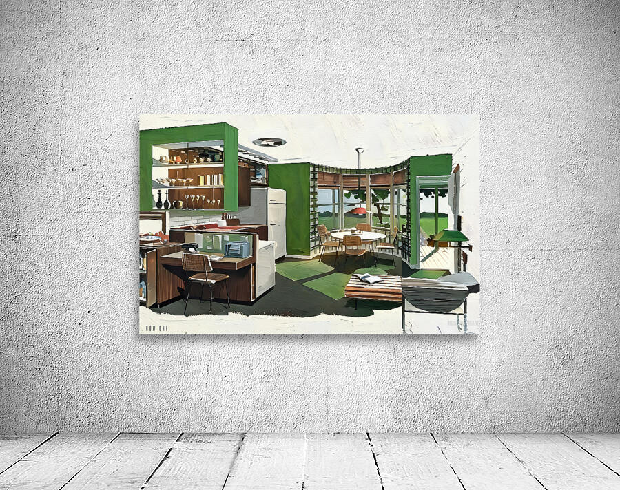 1950s kitchen art Wall Preview