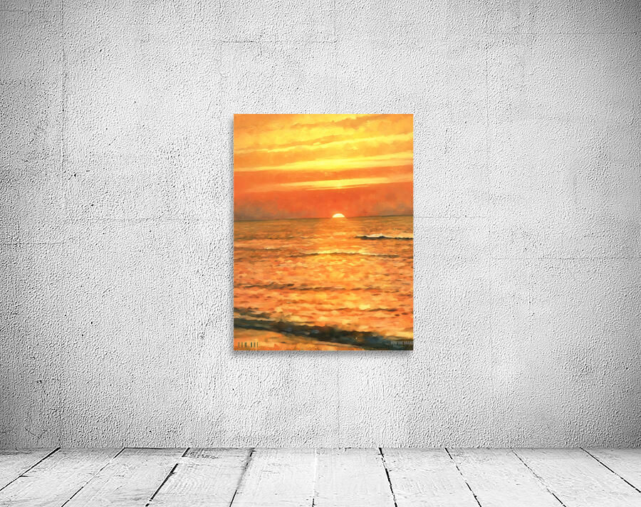 1980s beach sunset Wall Preview