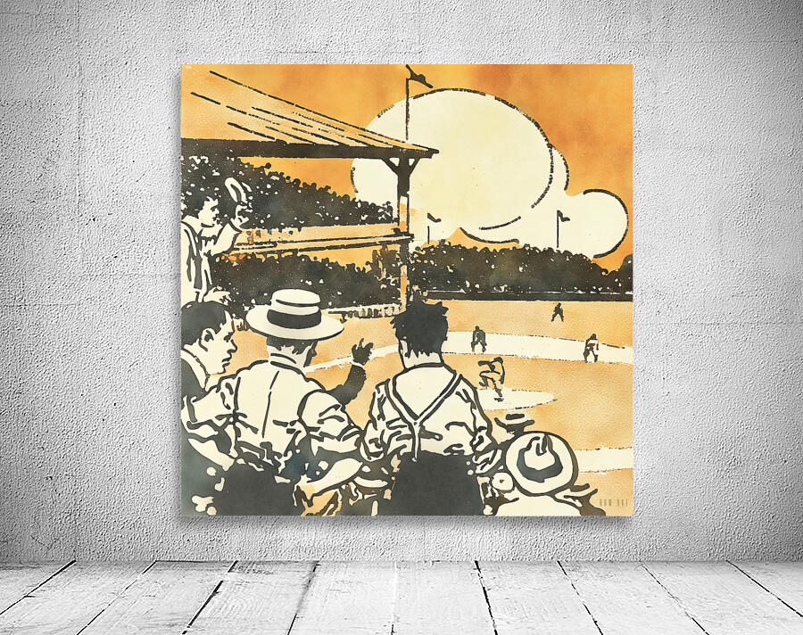 1912 Baseball Art Wall Preview