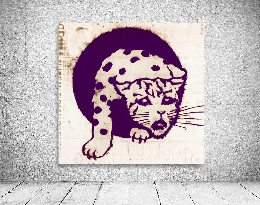 1930s kansas state wildcat art Wall Preview