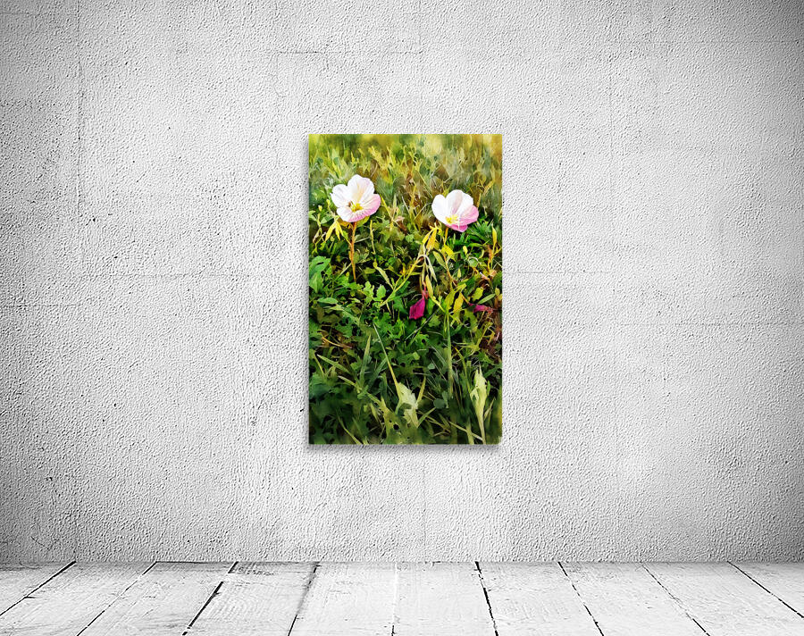 two flowers with bee Wall Preview