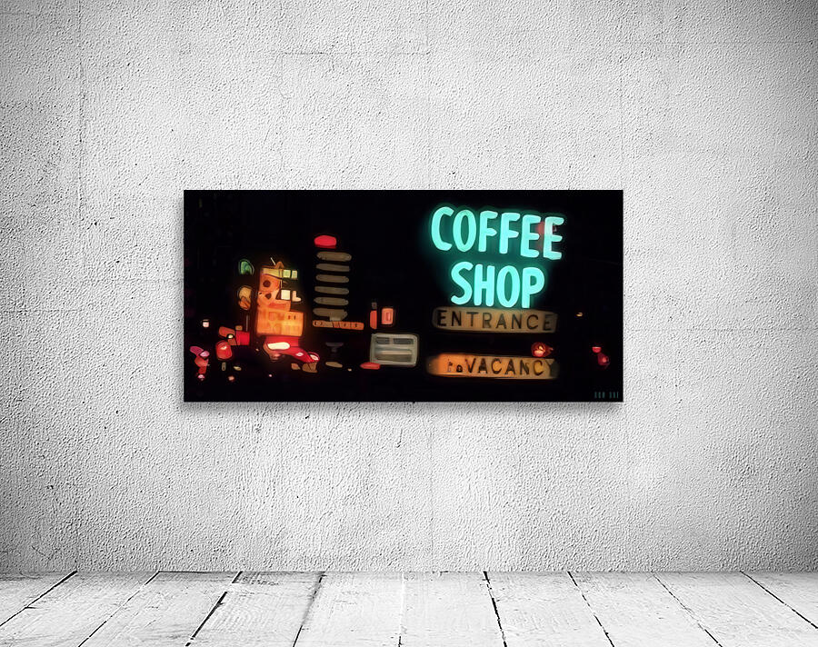 1970s Las Vegas Coffee Shop Sign Art by Row One Brand Wall Art