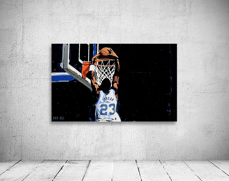 1984 Michael Jordan UNC Dunk Wall Preview