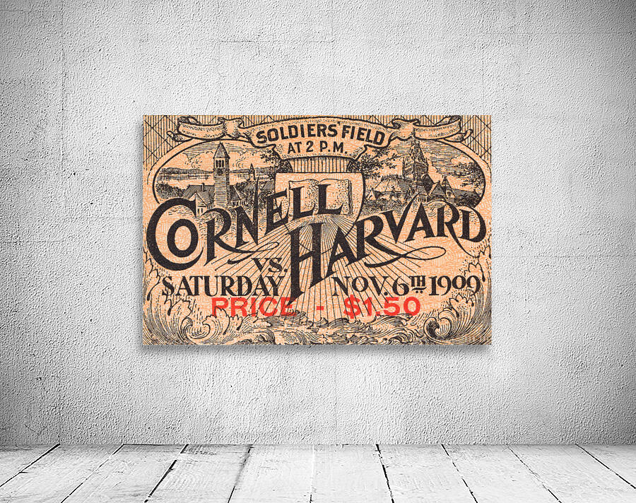 1909 Cornell vs. Harvard Wall Preview