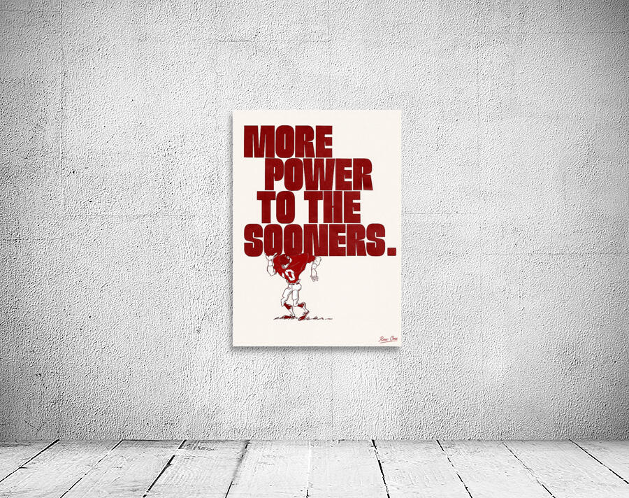 1970s Oklahoma Sooners Football Art Wall Preview