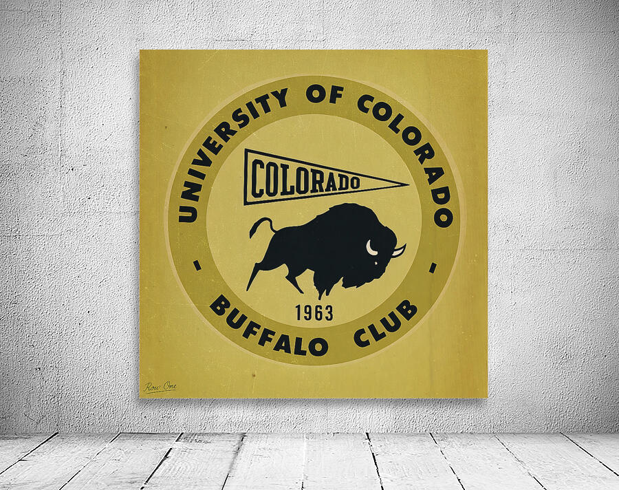 1963 Colorado Buffalo Club Art  Wall Preview
