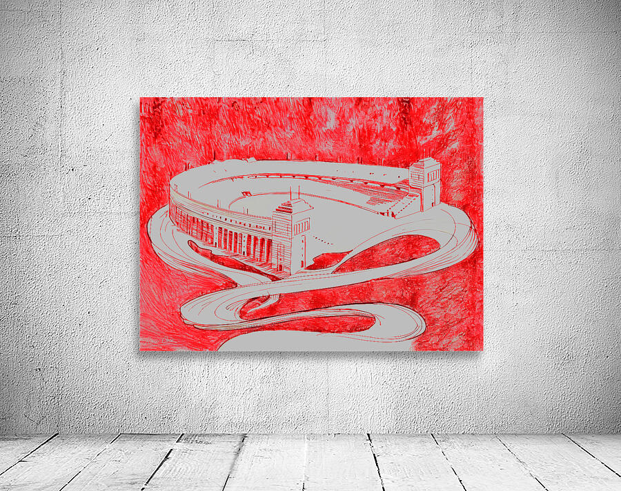 1920s Ohio Stadium Art Remix Wall Preview