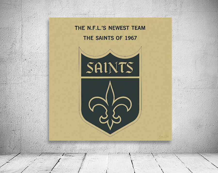 1967 NFL Newest Team New Orleans Saints Wall Preview