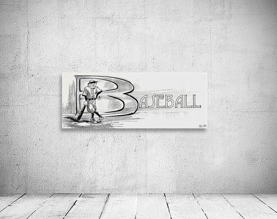 1908 baseball art Wall Preview