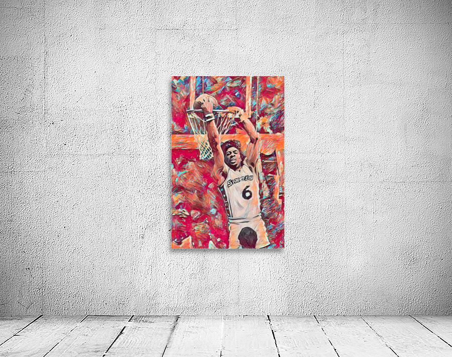 1977 Dr. J Reverse Dunk Art Wall Preview