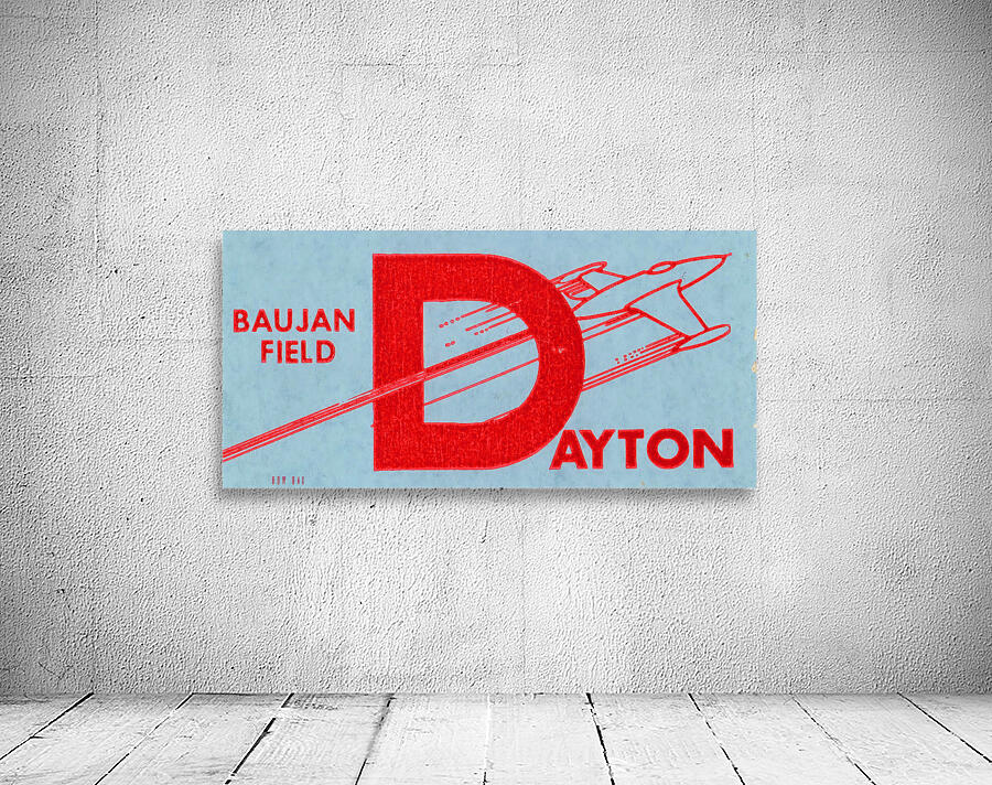 1966 Dayton Flyers Ticket Art Wall Preview