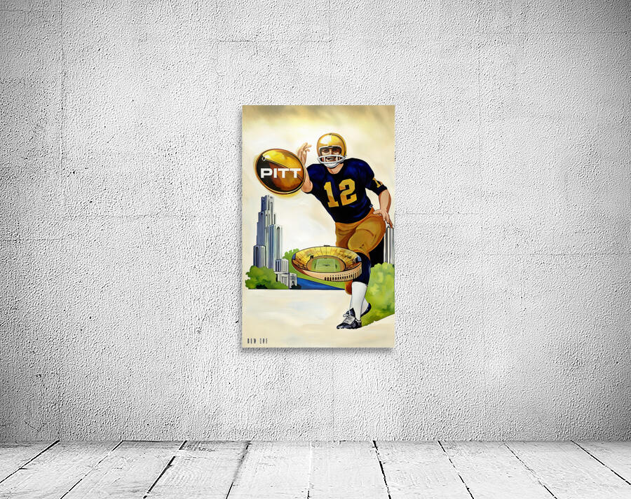 1968 Pitt Panthers Football Art Remix Wall Preview