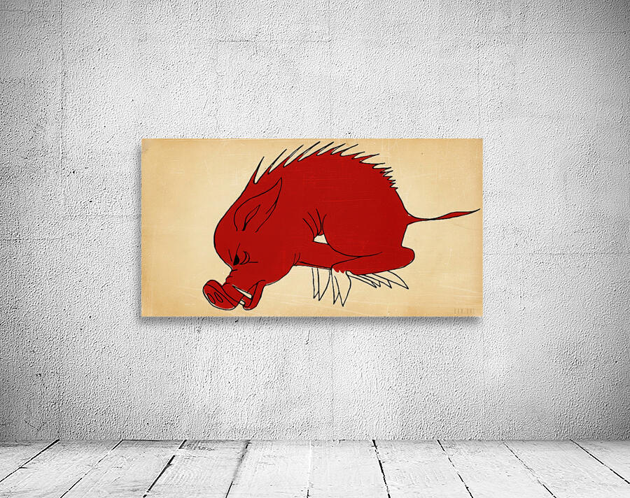 1920s Arkansas Razorback Art by Row One Brand Wall Art