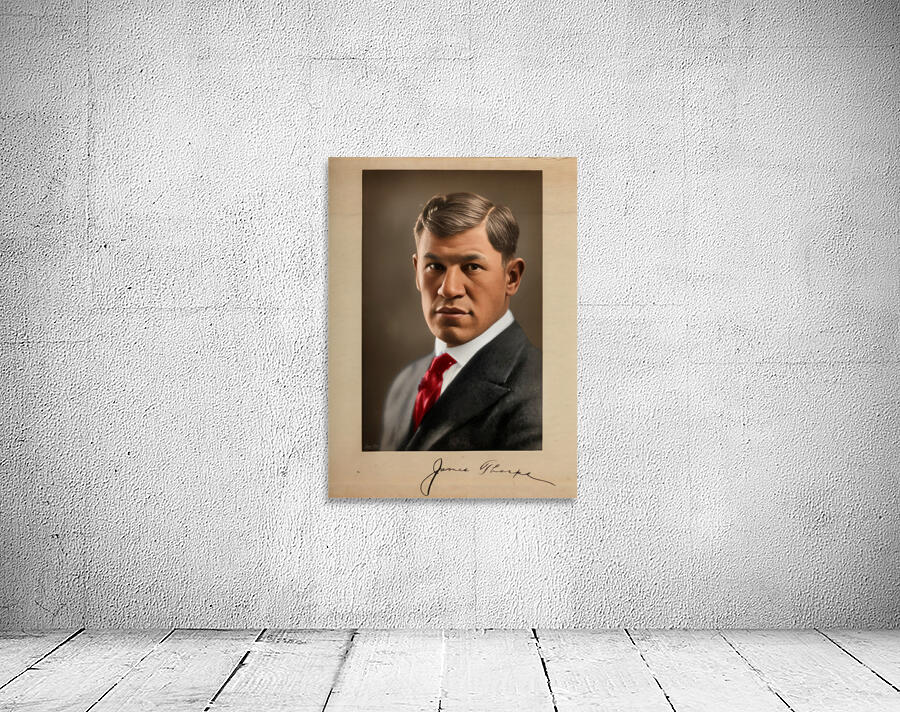 Early 1900s Jim Thorpe Photo and Signature Art Wall Preview
