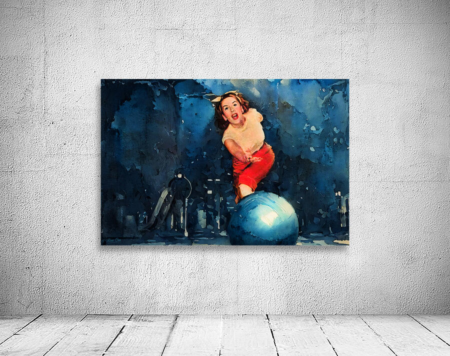 1947 Woman Bowling Art Wall Preview