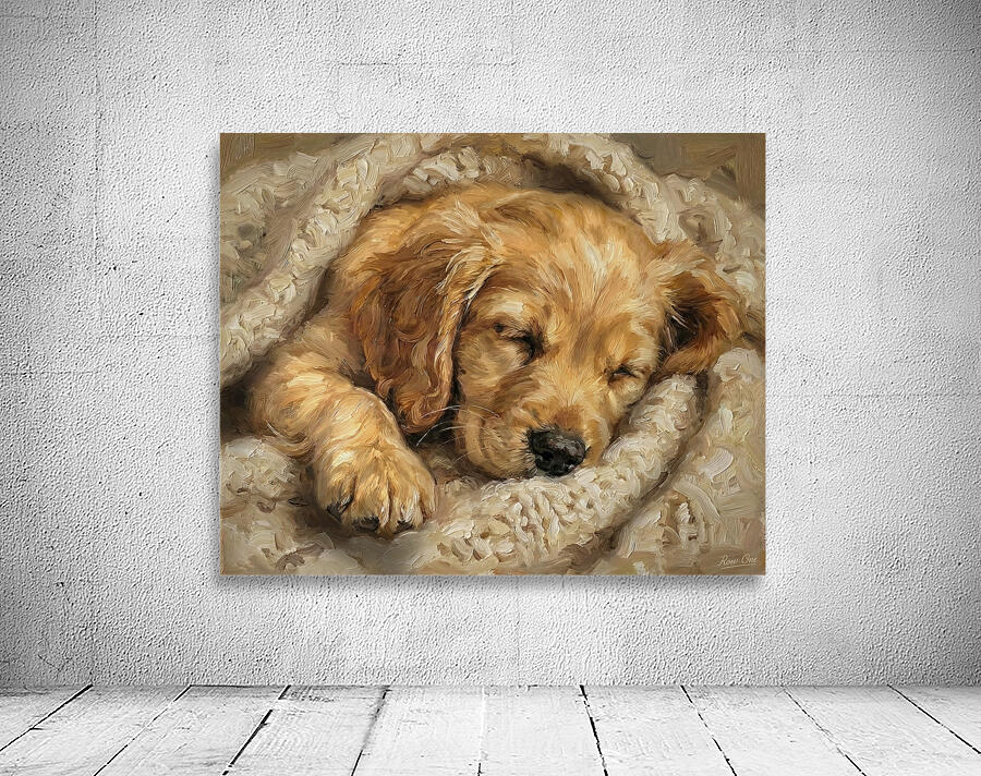 Puppy Sleeps Wall Preview