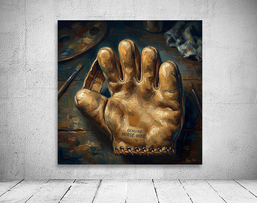 1925 Baseball Glove On Table Wall Preview