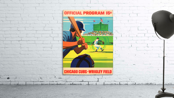 1971 Chicago Cubs Program Baseball Art Wall Preview