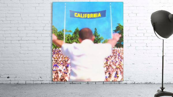 Football Watercolor Art_Vintage College Football Art Prints_Best Football Stadium Art_California Art Wall Preview