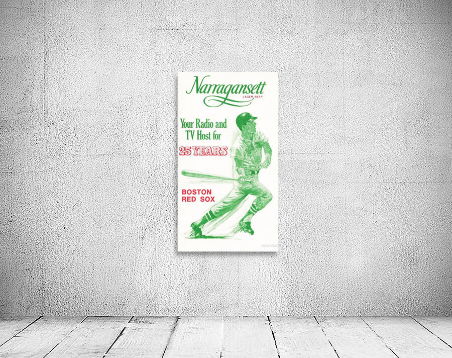 1969 Narragansett Beer Red Sox Ad Wall Preview