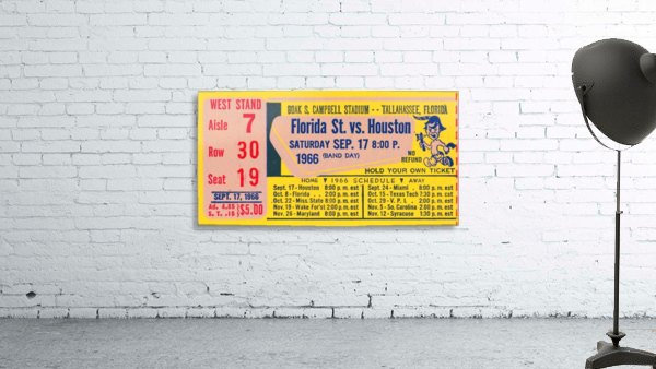 college ticket collection Wall Preview