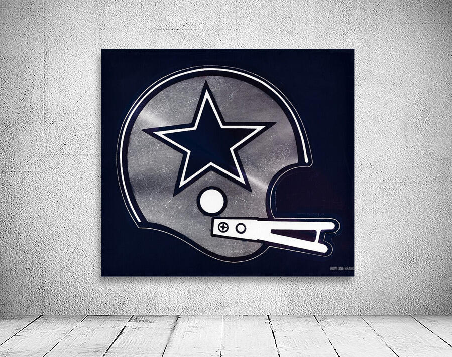 Retro Dallas Cowboys Helmet Art Print Wall Preview