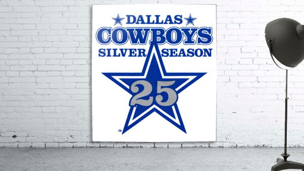 1984 dallas cowboys silver season art Wall Preview