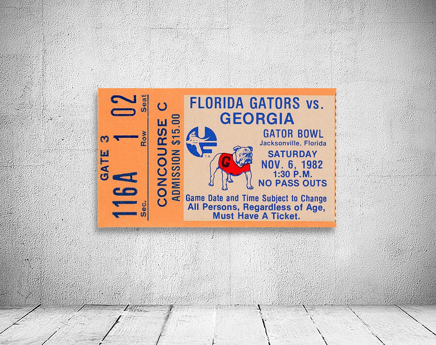 1982 Florida vs. Georgia  Wall Preview