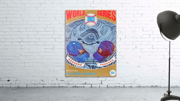 1963 World Series Program  Wall Preview