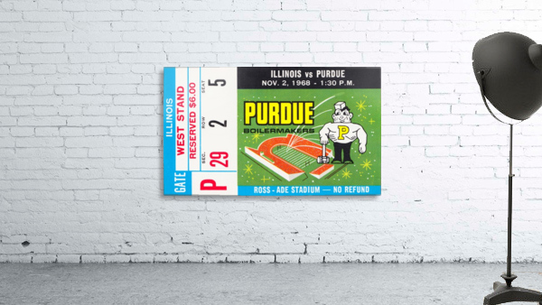 1968 Purdue vs. Illinois Wall Preview
