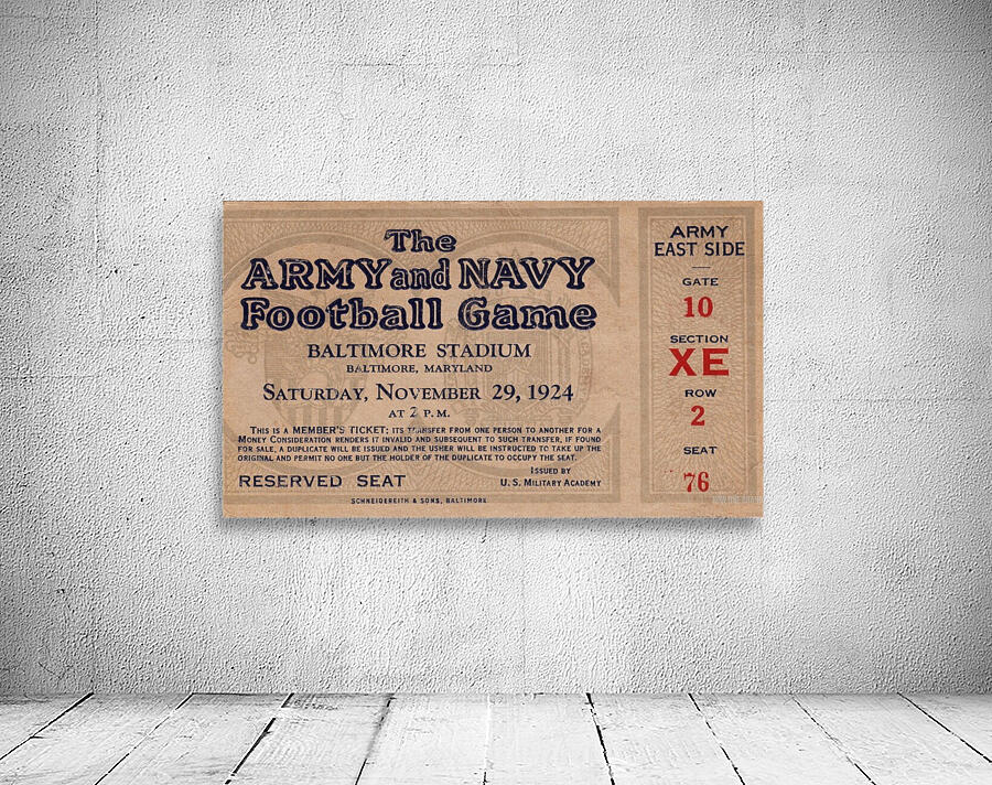 1924 Army vs. Navy Wall Preview