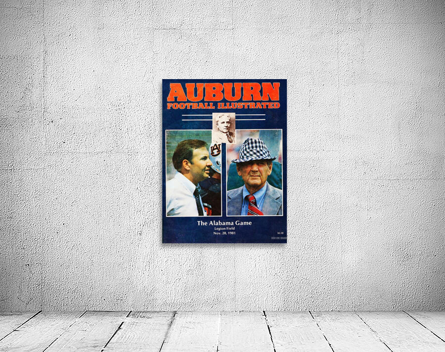 1981 Alabama vs. Auburn Program Cover Wall Preview