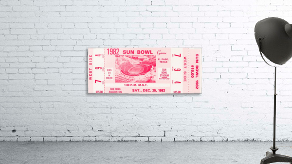 1982 Sun Bowl North Carolina Win Wall Preview