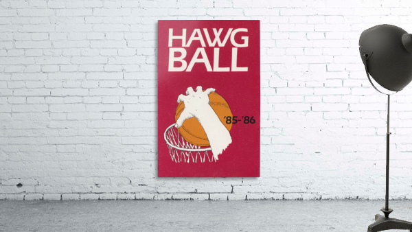 1985 Arkansas Razorbacks Hawg Ball Poster by Row One Brand Wall Art