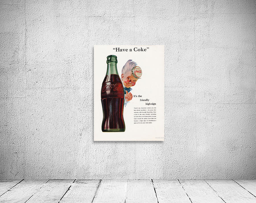 1945 Vintage Coke Ad by Row One Brand Wall Art