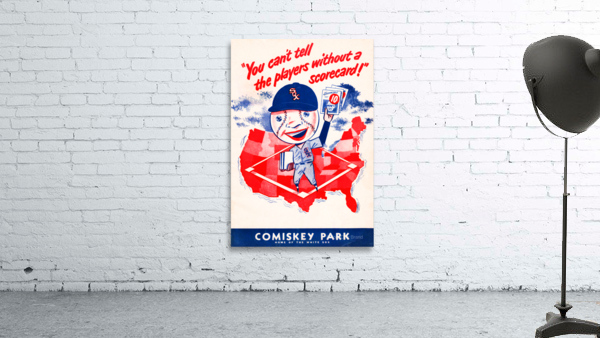 1952 Chicago White Sox Scorecard Canvas Wall Preview