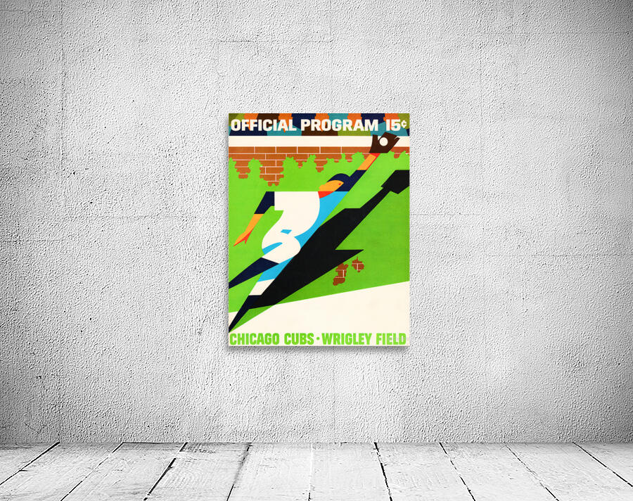 1968 Chicago Cubs Program Art Wall Preview