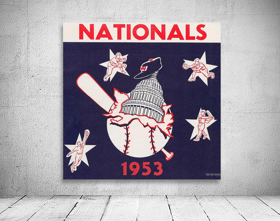 1953 Washington Nationals Art Wall Preview