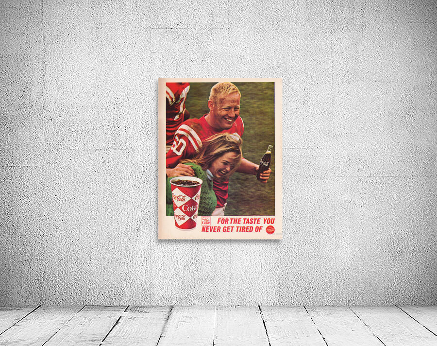 1966 Coke Ad Reproduction Art Poster Wall Preview