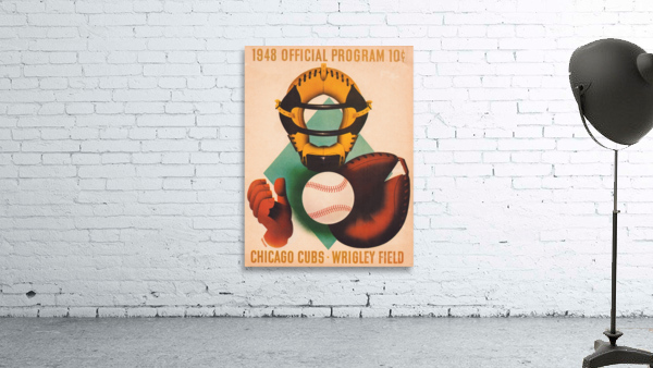 1948 Chicago Cubs Program Wall Art Wall Preview