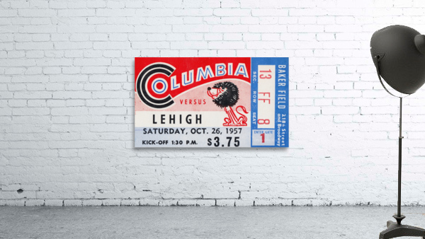 1957 Columbia Lions vs. Lehigh Engineers Wall Preview