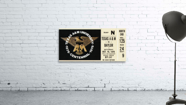 1976 Texas A&M vs. Baylor Wall Preview