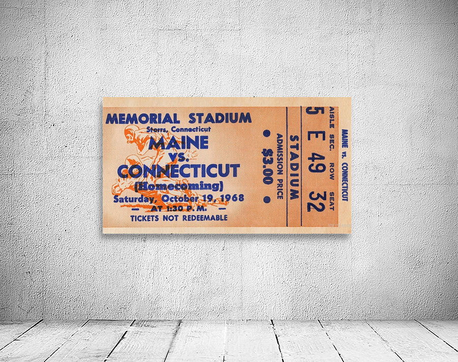 1968 Maine Black Bears vs. UConn Huskies Wall Preview